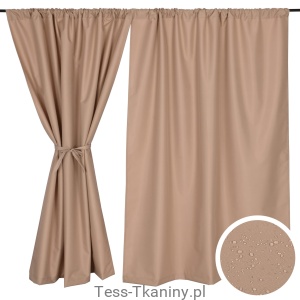 Zasłona ogrodowa, tarasowa, na tunel, 155x200 cm, kolor beżowy 